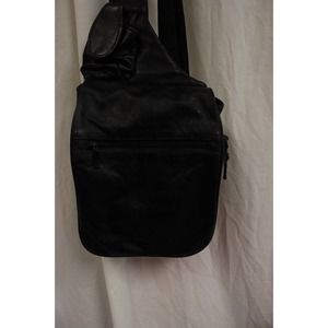 Baxter Backpack Leather One Strap Lots of Pockets Box D